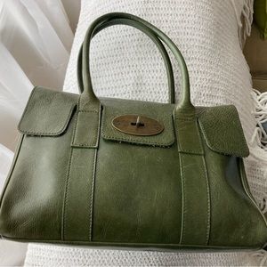 Mulberry Bayswater green handbag